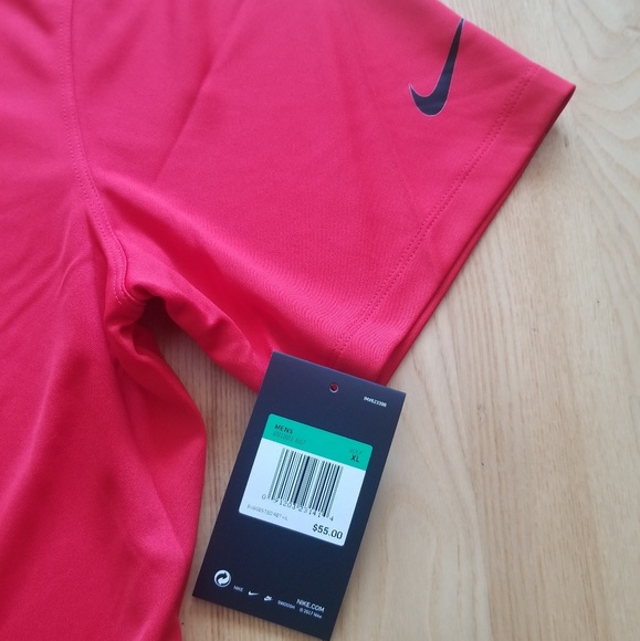 Nike Dri-FIT Men's Golf Polo Size XL Red NWT - Picture 5 of 7